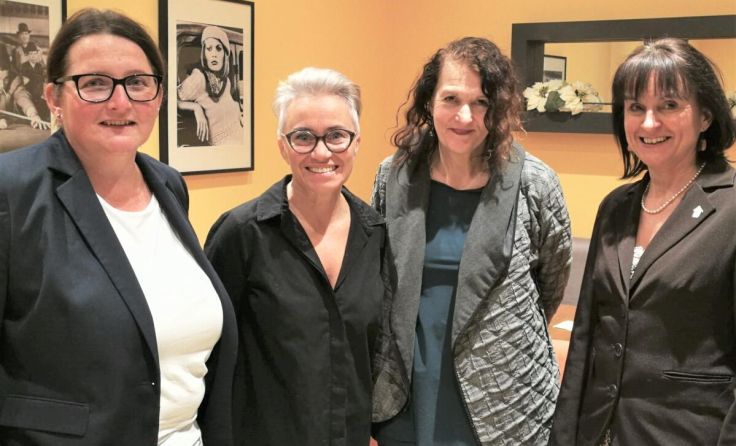 V.l.: Silvia Helml, Doris Margreiter, Filmemacherin Carola Mair und Renate Heitz (Foto: SPÖ)
