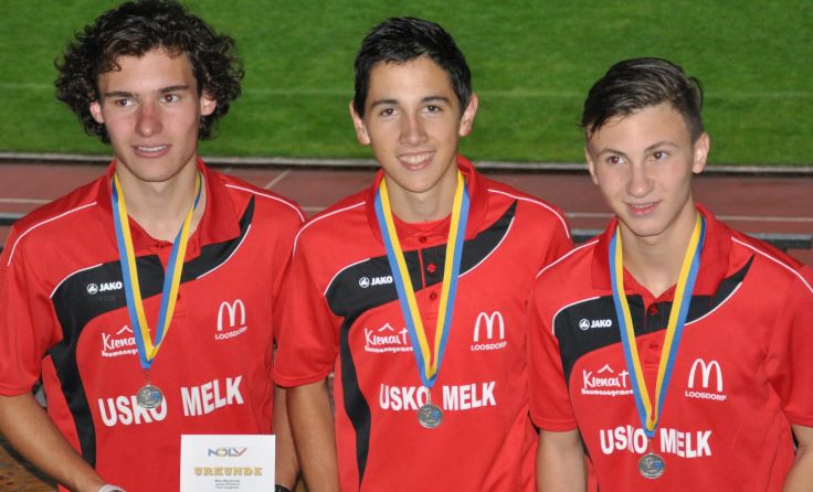 Paul Tangerner (von links), Julian Hofbauer und Mika Mayerhofer
