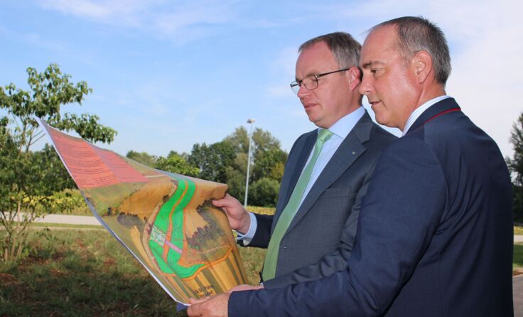 Landesrat Stephan Pernkopf und Vizebürgermeister Matthias Adl