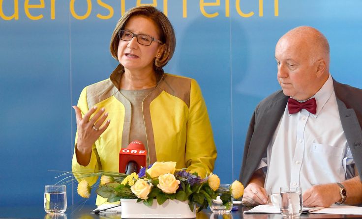 Mikl-Leitner und Fakler präsentierten "Jobchance". Foto: NLK/Filzwieser