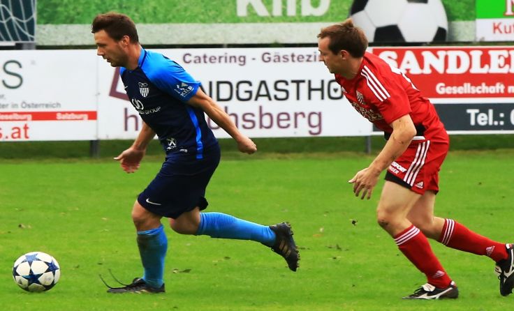 Kilbs Robert Gruberbauer traf zum 3:0 und festigte damit den Platz an der Sonne. Foto: Hebe