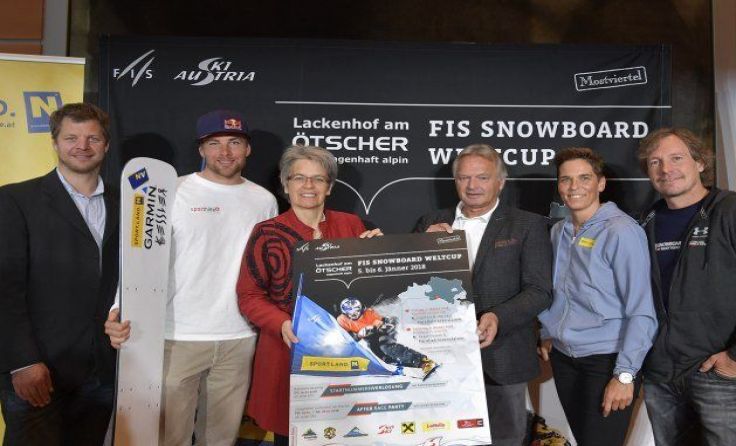 Benjamin Karl (2. v. l.) geht am Wochenende am Ötscher an den Start. Foto: NLK Pfeiffer