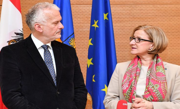 In vielen Punkten einig: Josef Moser und Johanna Mikl-Leitner. Foto: NLK Burchhart