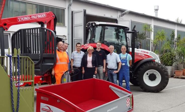 Der neue Traktor für den Bauhof Amstetten