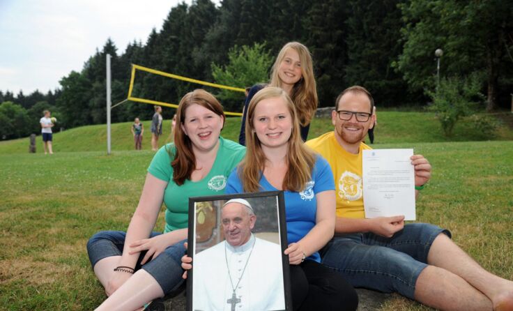 Der Papst steht im Jugendhaus Schacherhof hoch im Kurs. Foto: Wolfgang Zarl