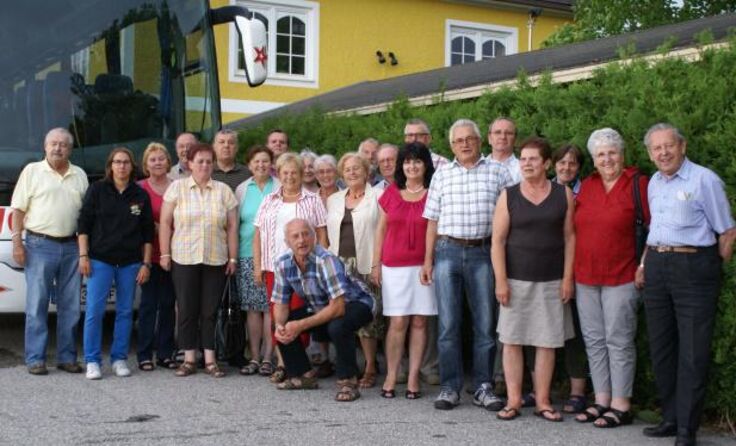 Briefmarkensammler auf Ausflugsfahrt