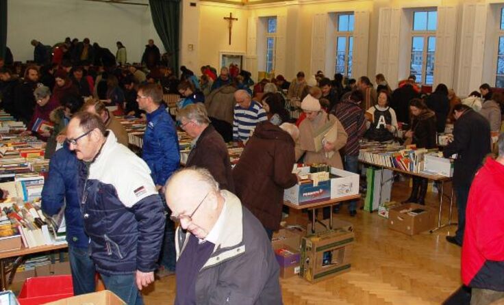 Der traditionsreiche Bücherflohmarkt
