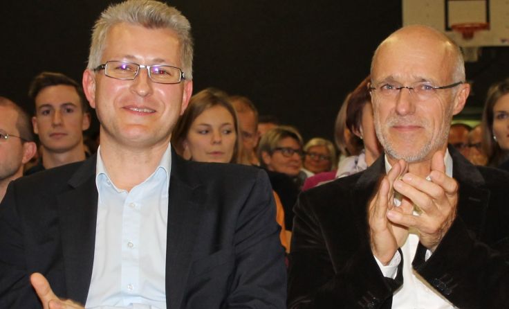 Direktor Josef Spreitz und Toni Innauer (v. l.) Foto: mott