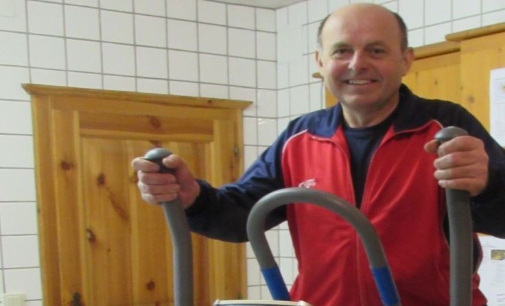 Karl Hrubicek ruft zum Indoor-Marathon auf und trainiert bereits intensiv.