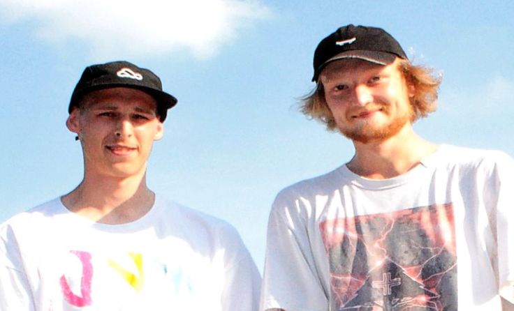 Gerhard Heiserer (l.) und Philipp Schnabel am Amstettner Skatepark Foto: mott