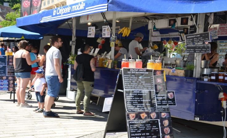 Das Speisenangebot beim Street Food Market ließ keine Wünsche offen. Fotos: Kaminski/Gschossmann