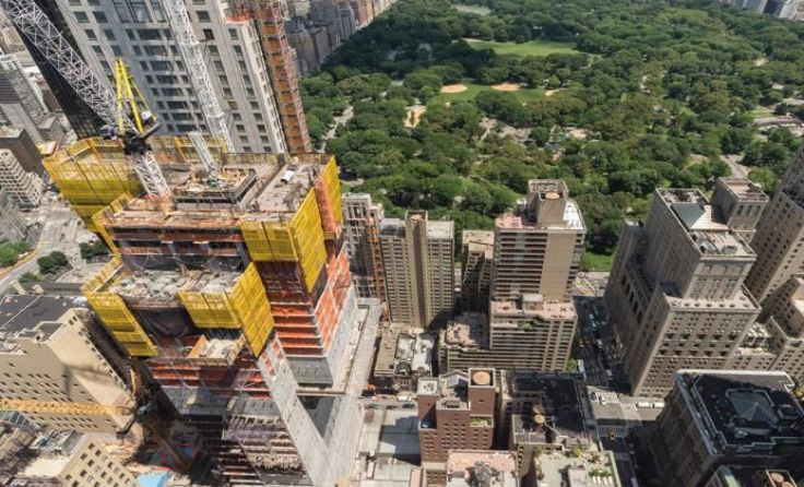 Hier entsteht das höchste Wohngebäude der Welt. Foto: Doka