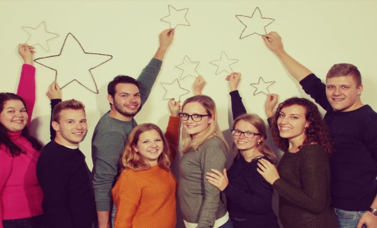 Das Vokalensemble Stimmstärke 8 im Zeichen des Sterns Foto: Jakob Maderthaner
