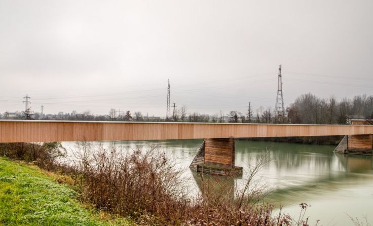 November 2017: Die neue Trogholzbrücke Foto: Manuel Karner