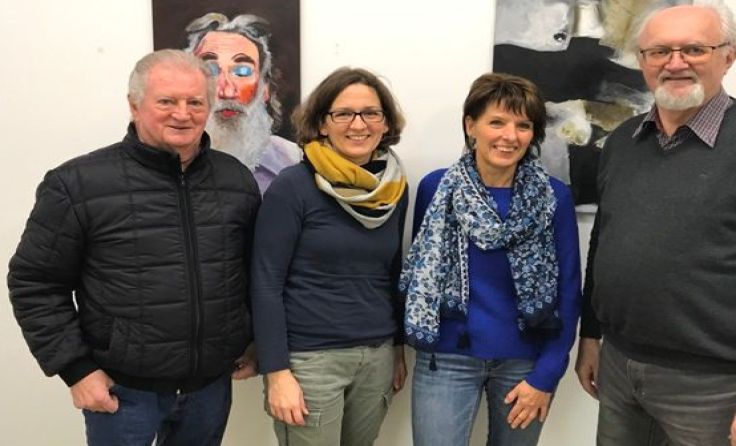 Stellen aus: Walter Srna, Maria Leitner, Rosemarie König, Ferdinand Viertlmayer Foto: KIAM