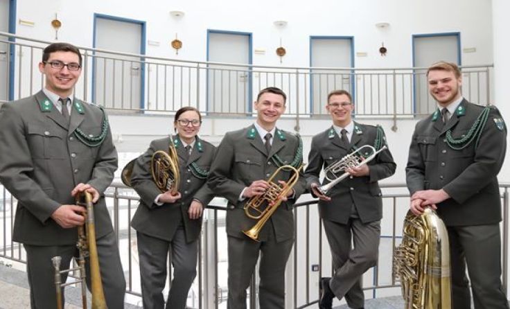 Das Militärmusik Brass-Quintett Niederösterreich gibt ein Benefizkonzert