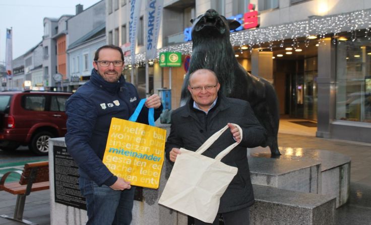 Gemeinderat Markus Brandstetter und Vizebürgermeister Dieter Funke (beide ÖVP) Foto: VP Amstetten