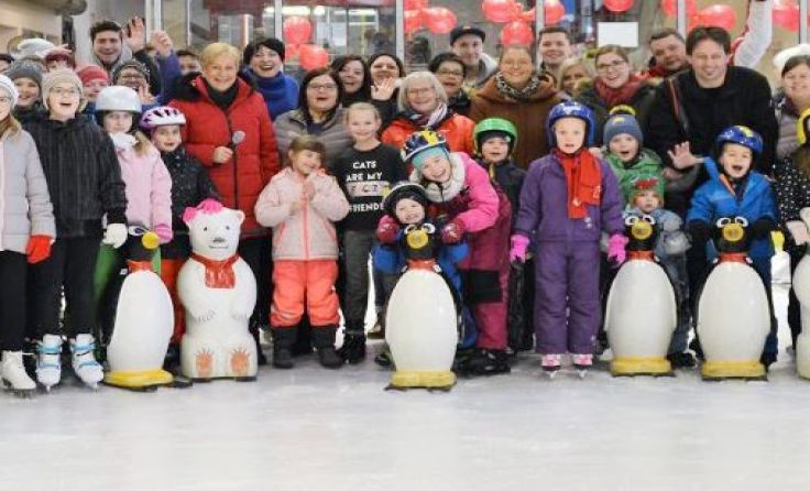 Groß und Klein hatten Spaß auf dem Eis. Foto: SPÖ Amstetten