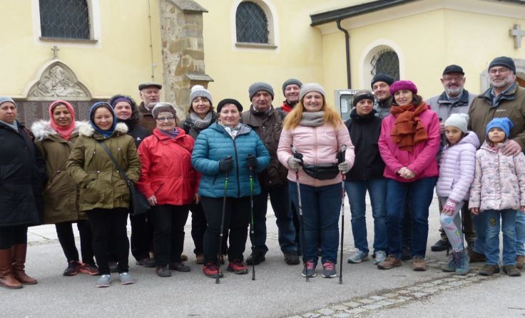 Die Wandergruppe Foto: mott