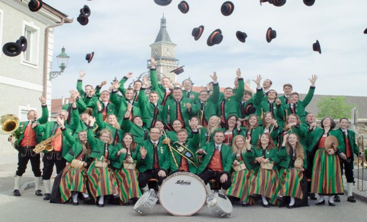 Die Trachtenmusikkapelle Wallsee-Sindelburg Foto: Barabra Wagner