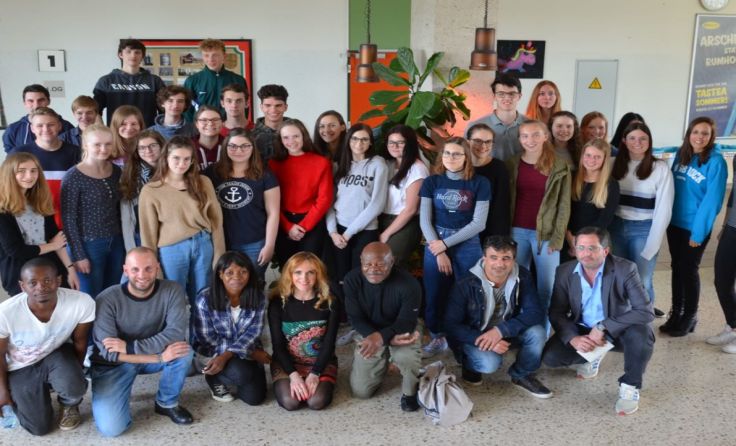 Westafrikanische Gäste berichteten im Ostarrichi-Gymnasium von Guinea Ecuatorial Foto: mott