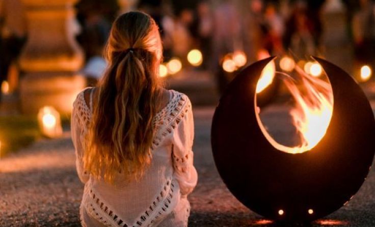Im Hofgarten wird der Vollmond gefeiert. Foto: Doris Schwarz-König