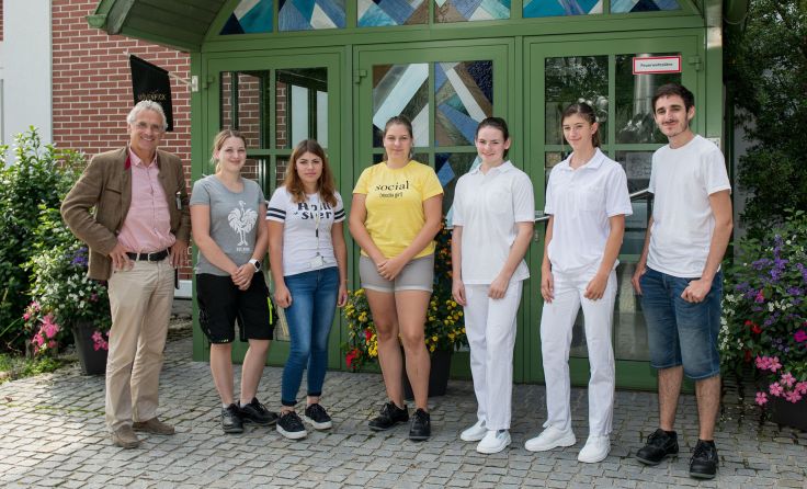 Bei der Begrüßung der Ferialkräfte Foto: LK Mauer