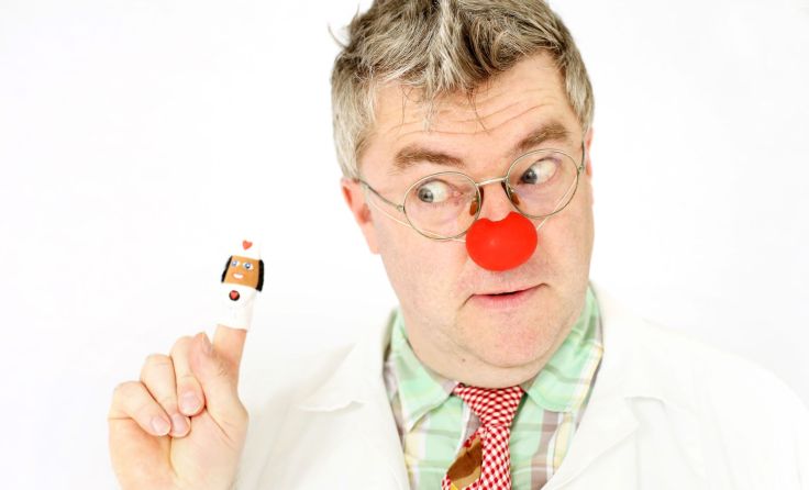 Uwe Marscher ist als CliniClown aktiv. Foto: CliniClowns OÖ/R.Winkler