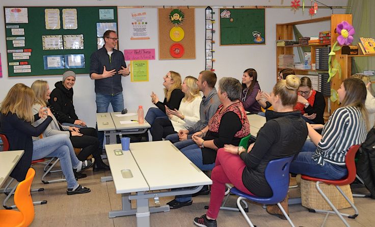 Die Lehrerschaft war von Rothwalds Vortragsstil begeistert. Foto: mott