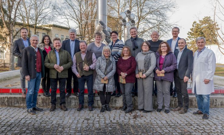 Bei der Ehrung der Mitarbeiter des Landesklinikums Mauer Foto: LK Mauer