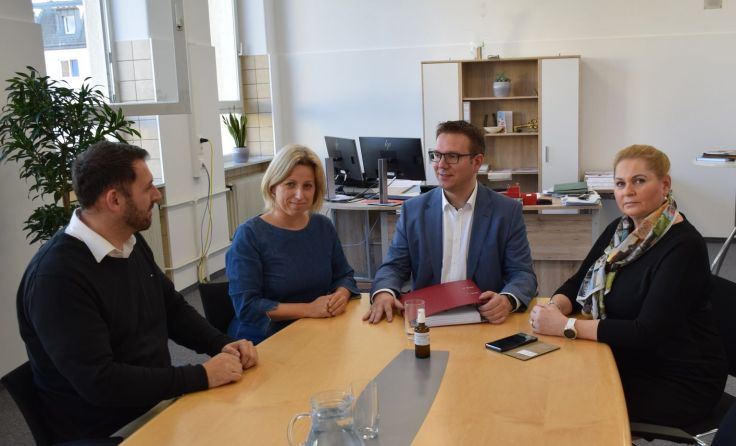 Besprechung der Maßnahmen in Amstetten. Foto: Stadtgemeinde Amstetten