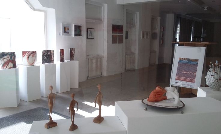 Die KIAM-Galerie ist derzeit ohne Besucher. Foto: Susanne Schober