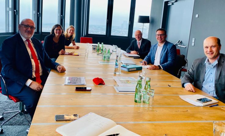 Beim Abstimmungsgespräch im Hauptquartier der ÖBB Foto: Stadtgemeinde Amstetten