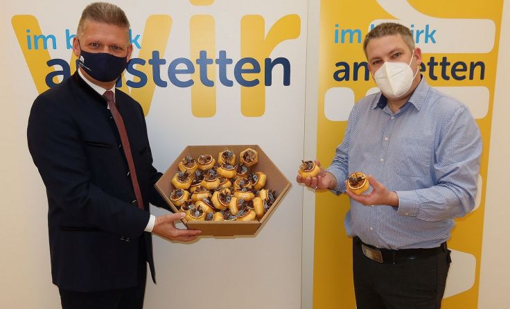 VP Chef Andreas Hanger und Thomas Pfaffeneder (re) vom Pfaffeneder´s Wabenreich Foto: VPAM