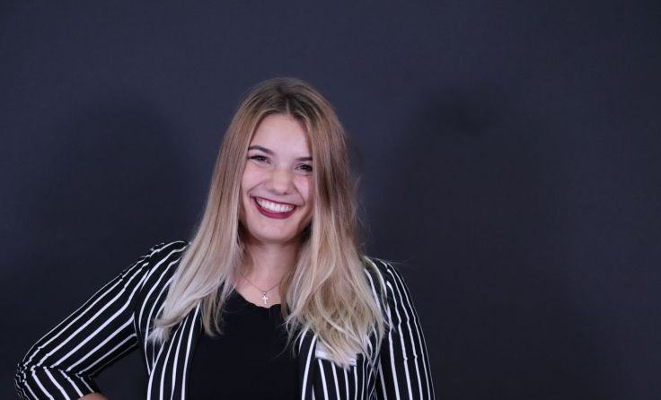 Lena Sonnleitner und ihre Kollegen freuen sich auf Interessierte.Foto: Wirtschaftsschulen Amstetten
