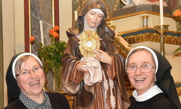 Die Franziskanerinnen laden zur Besinnung in der Klosterkirche. Foto: privat