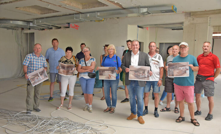 Bei einer Baustellenbesichtigung (Foto: Stadtgemeinde Amstetten)