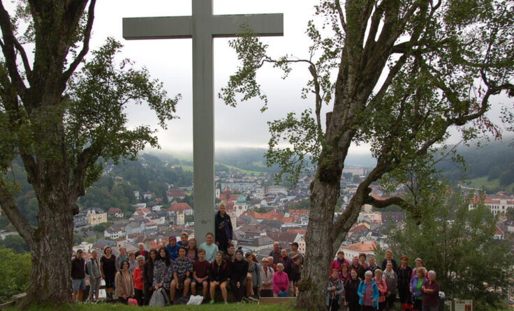 Bei der Andacht (Foto: Herbert Haslinger)