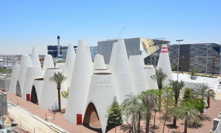 Der Austria Pavilion auf der Expo in Dubai (Foto: Ars Electronica Solutions Expo Austria)