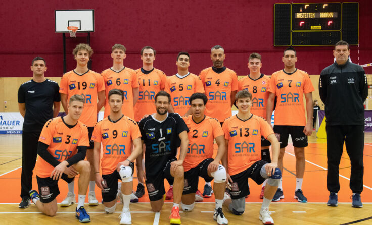 Das Team des VCA Amstetten Niederösterreich Volleyball Europacup (Foto: Reinhard Eisenbauer)