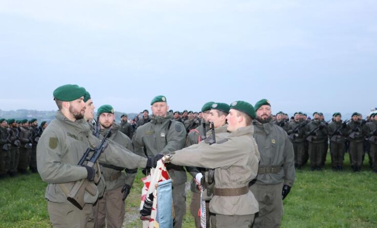 Bei der Angelobung der Soldaten des Jägerbataillons 12 in Kollmitzberg (Foto: Jürgen Gerstner)