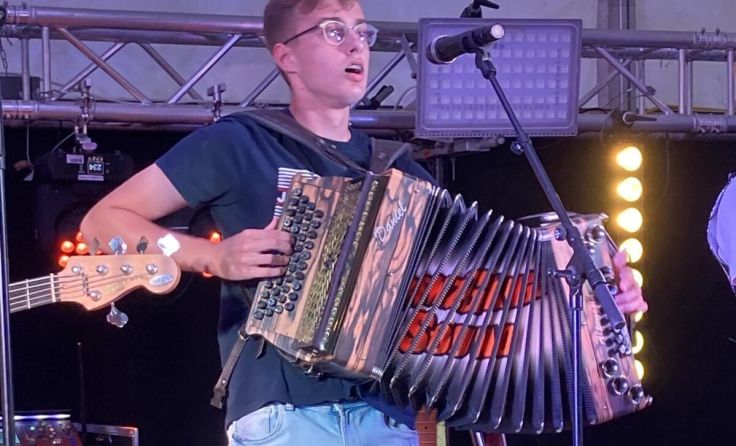 Spontanauftritt mit dem Grenzgänger Sound (Foto: Marvin Lorenz)