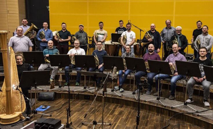 Die hornWYbbs bei der Aufnahme (Foto: Alexander Schwarz)