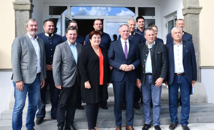 Beim Besuch des Innenministers in Oed. (Foto: VPAM)