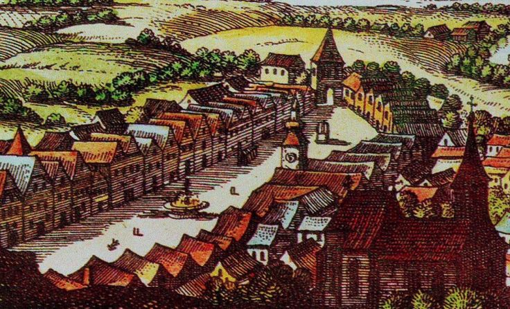 Stadtansicht aus dem Jahr 1648 (Foto: Stadtarchiv Amstetten)