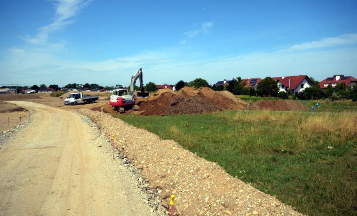 Die Bauarabeiten an der Pumptrackanlage machen Fortschritte (Foto: mott)