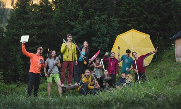 Jugendliche besuchten die Selbstversorger Zwiegrabenhütte (Foto: Alpenverein Enns)