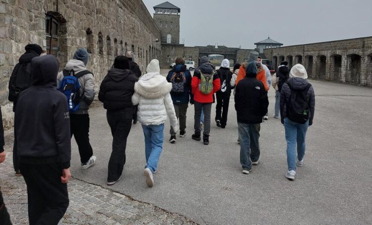 Bei der Exkursion zur Gedenkstätte Mauthausen (Foto: IMS Langenhart)