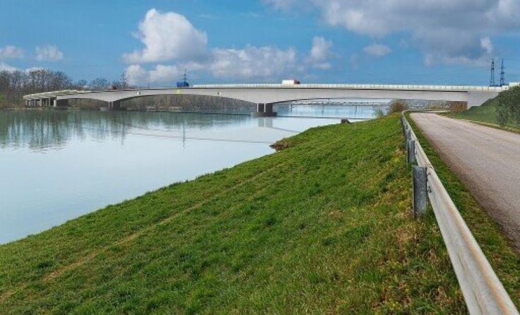 So soll die neue Donaubrücke aussehen. (Foto: Grafik: Land OOE - Mike Wolf GeoConsult Wien)