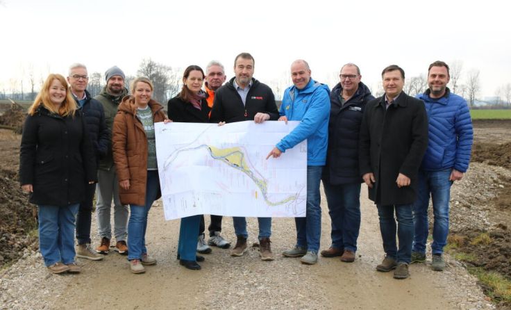 Die Stelle, an der der Erlabach revitalisiert wird (Foto: Stadtgemeinde Sankt Valentin)